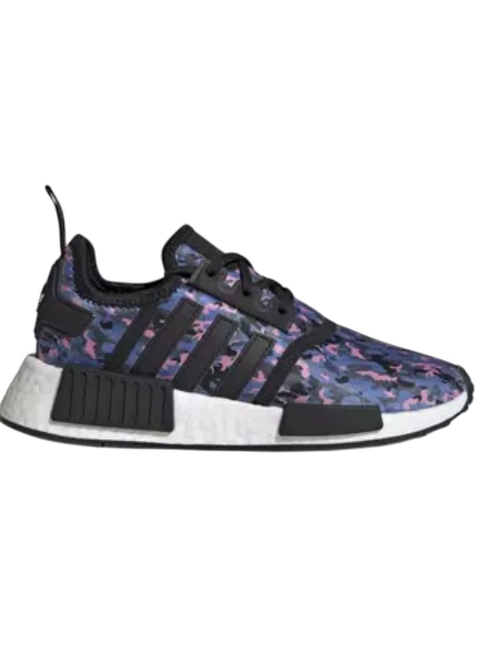 Adidas NMD_R1, Black & Pink Camouflage, Boost, Youth Size 5.5, Women's Size 7